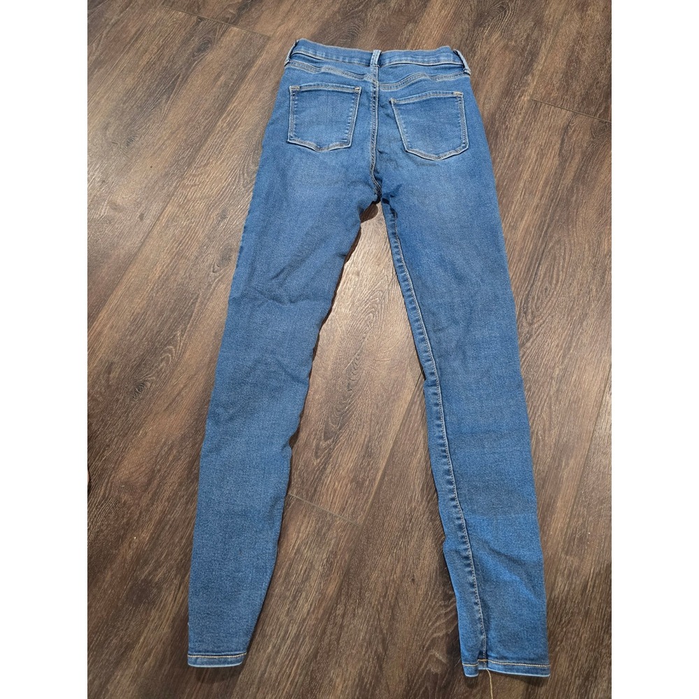 Old Navy Girl Blue Rockstar Jeggings High Rise 360 Stretch Built-In Tough Size14 - Picture 3 of 3